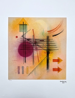 Wassily Kandinsky - Linear Composition 3 -  x/300 - signováno, číslovaná edice, 50x65 cm