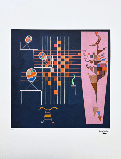 Wassily Kandinsky - Linear Composition 4 -  x/300 - signováno, číslovaná edice, 50x65 cm