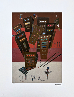 Wassily Kandinsky - Geometric Composition 8 -  x/300 - signováno, číslovaná edice, 50x65 cm