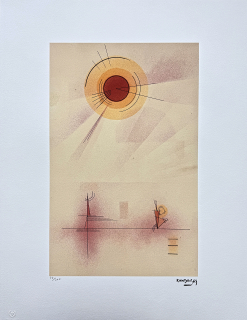 Wassily Kandinsky - Circle Composition 1 -  x/300 - signováno, číslovaná edice, 50x65 cm