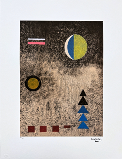 Wassily Kandinsky - Geometric Composition 9 -  x/300 - signováno, číslovaná edice, 50x65 cm