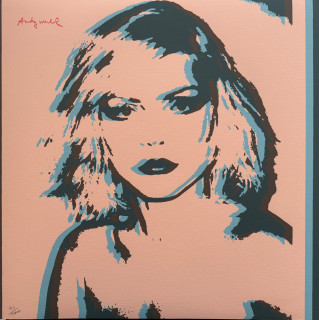 Andy Warhol - Debbie Harry portret x/2400 - 60x60 cm, limitovaná edice CMOA s certifikátem