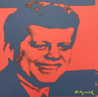 Andy Warhol - John F Kennedy x/2400 - 60x60cm, limitovaná edice CMOA s certifikátem