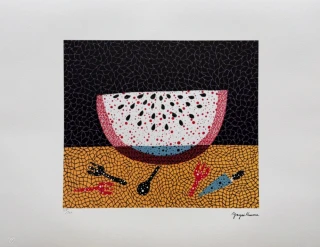 Yayoi Kusama - Watermelon x/500 - signováno, číslovaná edice, 65x50 cm