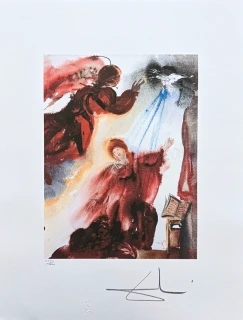 Salvador Dalí - The Annunciation - signováno, limitovaná edice, 50x66cm