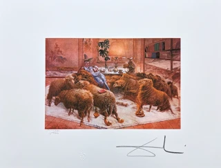 Salvador Dalí - Sheep - signováno, limitovaná edice, 66x50cm