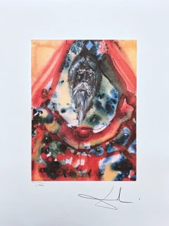 Salvador Dalí - Nebuchadnezzar King of Babylon -  signováno, limitovaná edice, 50x66cm