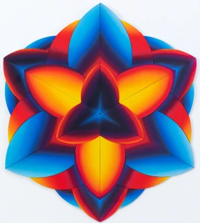 Jan Kaláb - Solar Eclipse Kaleidoscope x/80 - Giclée na dibondu, limitovaná edice, 54x54cm, signováno