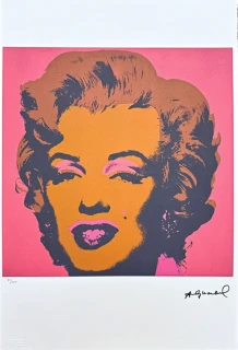Andy Warhol - Marilyn Monroe sytě růžová x/100 - edice Leo Castelli s certifikátem