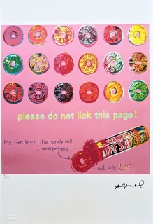 Andy Warhol - Life Saver x/100 - edice Leo Castelli s certifikátem