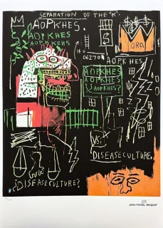 Jean-Michel Basquiat - Separation of the K x/300 - limitovaná edice, signováno, 50x70cm
