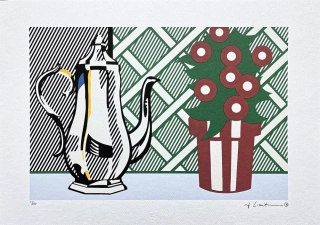 Roy Lichtenstein - Still Life With Pitcher and Flowers - signováno, 50x35cm, limitovaná edice 13/150