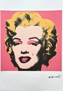 Andy Warhol - Marilyn Monroe růžová x/100 - edice Leo Castelli s certifikátem