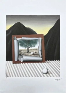René Magritte - The Signs Of Evening 78/100 - limitovaná edice, 50x70cm