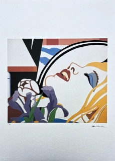Tom Wesselmann - Blonde girl bedroom face - signováno, limitovaná edice 220/450