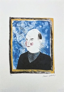 David Hockney - Portrait of Rolf Nelson 151/200 - limitovaná edice, s certifikátem, 35x50 cm