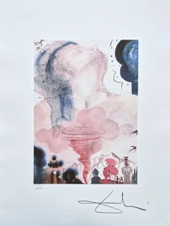Salvador Dalí - Tornado - signováno, limitovaná edice, 50x66cm
