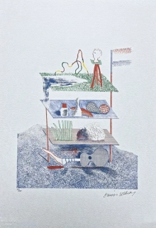 David Hockney - Serenade 23/200 - limitovaná edice, s certifikátem, 35x50 cm