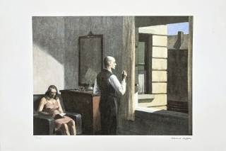 Edward Hopper - Hotel by a Railroad 98/150 - limitovaná edice, s certifikátem, 57x38 cm