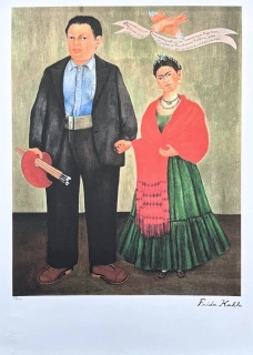 Frida Kahlo - Frieda and Diego Rivera 49/250 - limitovaná edice s certifikací, 50x70cm