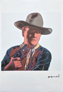 Andy Warhol - John Wayne 39/100 - edice Leo Castelli s certifikátem