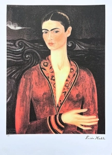 Frida Kahlo - Autorretrato con traje de terciopelo 125/250 - limitovaná edice s certifikací, 50x70cm