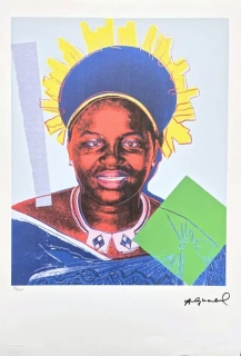 Andy Warhol - Queen Ntombi Twala Of Swaziland 86/100 - edice Leo Castelli s certifikátem