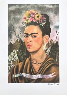 Frida Kahlo - Self Portrait Dedicated to Dr Eloesser 26/250 - limitovaná edice s certifikací, 50x70cm