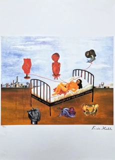 Frida Kahlo - Henry ford hospital 196/250 - limitovaná edice s certifikací, 50x70cm