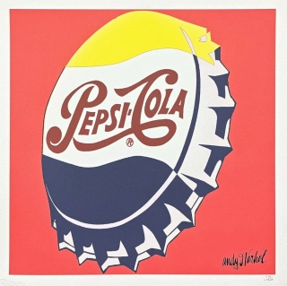 Andy Warhol - Pepsi-Cola červená 216/500 - signováno, 50x50cm, limitovaná edice CMOA s certifikátem