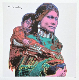 Andy Warhol - Mother and Child x/500 - signováno, 50x50cm, limitovaná edice CMOA s certifikátem