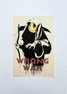 Banksy - Wrong War 55/150 - číslovaná edice s certifikátem, 50x70cm