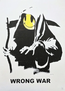 Banksy - Grin Reaper 115/150 - číslovaná edice s certifikátem, 50x70cm