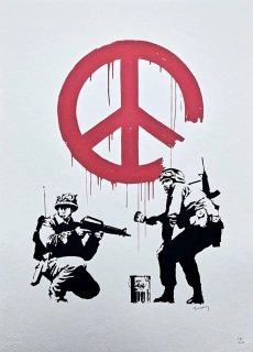 Banksy - CND Soldiers 54/150 číslovaná edice s certifikátem, 50x70cm