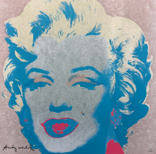 Andy Warhol - Marilyn Monroe světle hnědá 161/2400 - 60x60cm, limitovaná edice CMOA s certifikátem