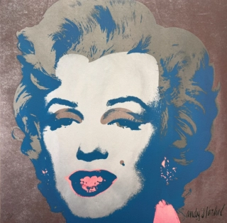 Andy Warhol - Marilyn Monroe hnědá x/2400 - 60x60cm, limitovaná edice CMOA s certifikátem