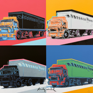 Andy Warhol - 4x Truck x/2400 - 60x60cm, limitovaná edice CMOA s certifikátem