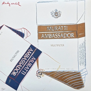 Andy Warhol - Muratti 172/2400 - 60x60cm, limitovaná edice CMOA s certifikátem