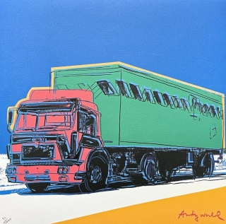 Andy Warhol - Truck modrý 72/2400 - 60x60cm, limitovaná edice CMOA s certifikátem