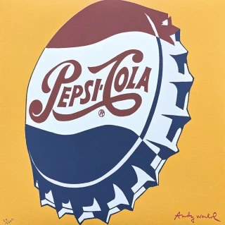 Andy Warhol - Pepsi-Cola žlutá x/2400 - 60x60 cm, limitovaná edice CMOA s certifikátem